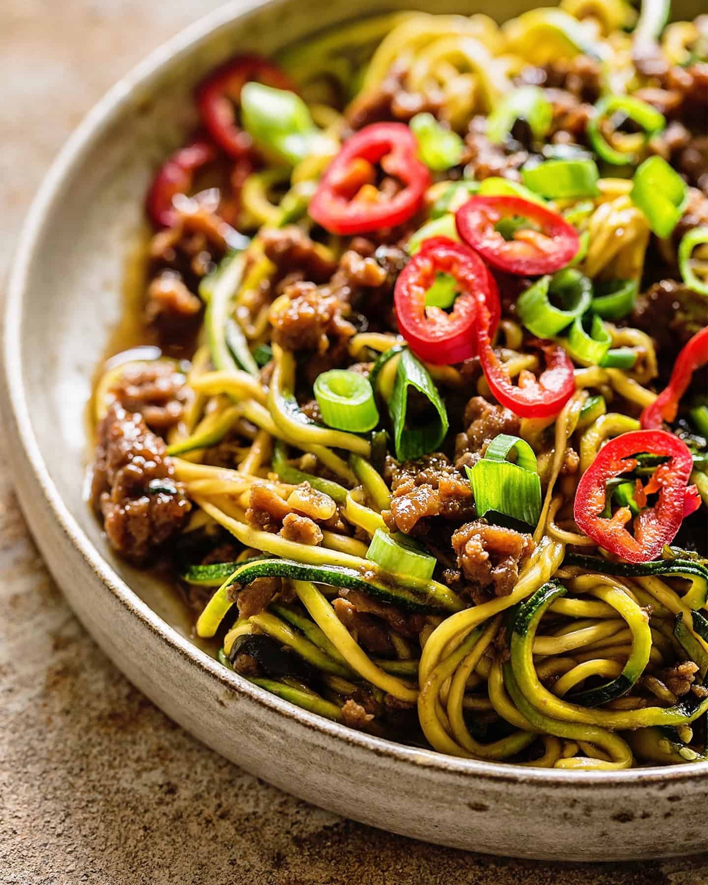 5. Zucchini Noodle Stir-Fry