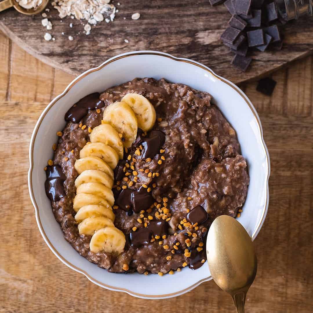 2. Chocolate Banana Overnight Oats