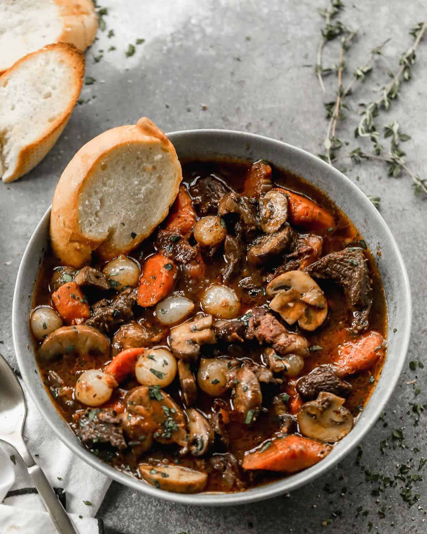 1. Beef Bourguignon