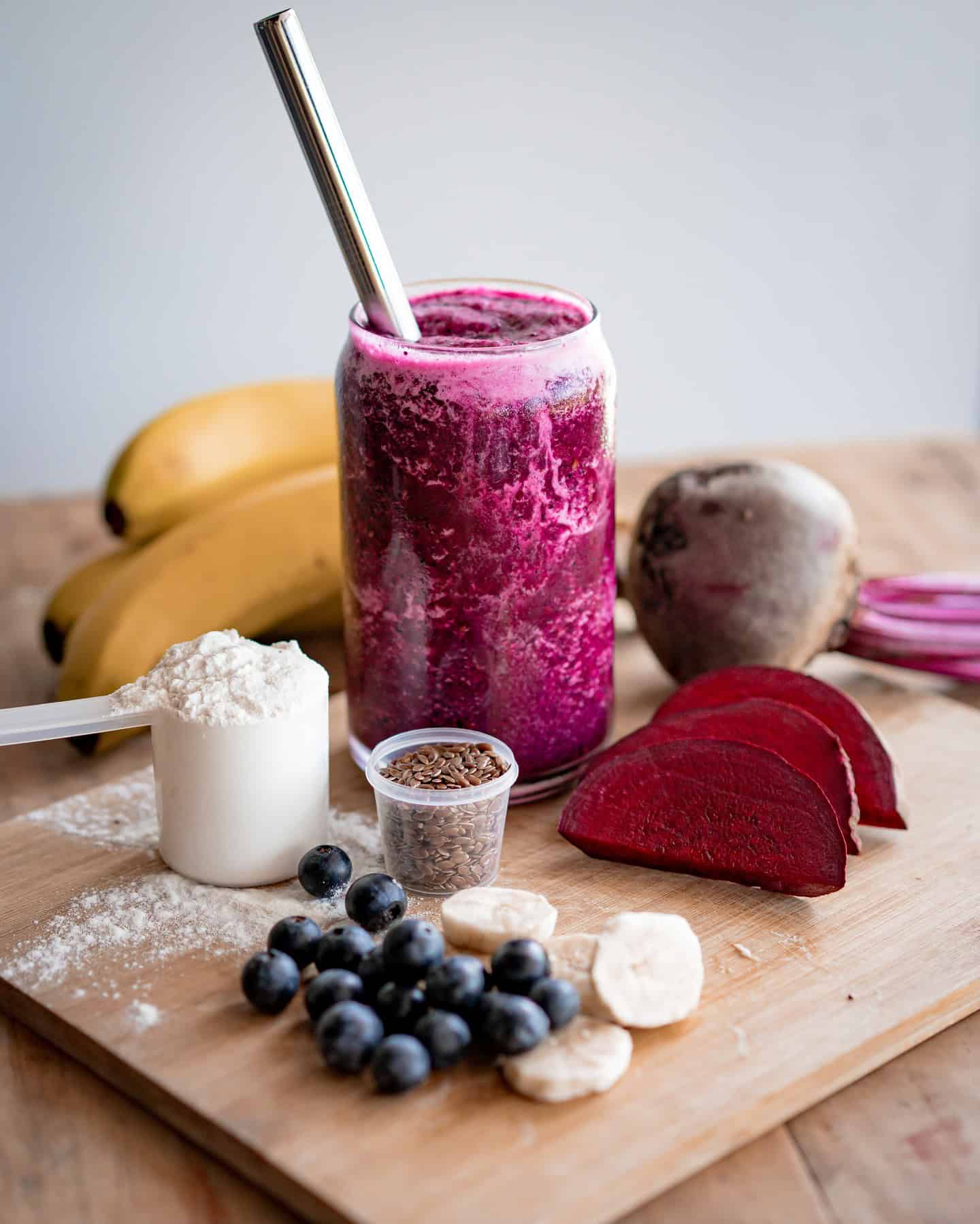 6. Blueberry Protein Smoothie