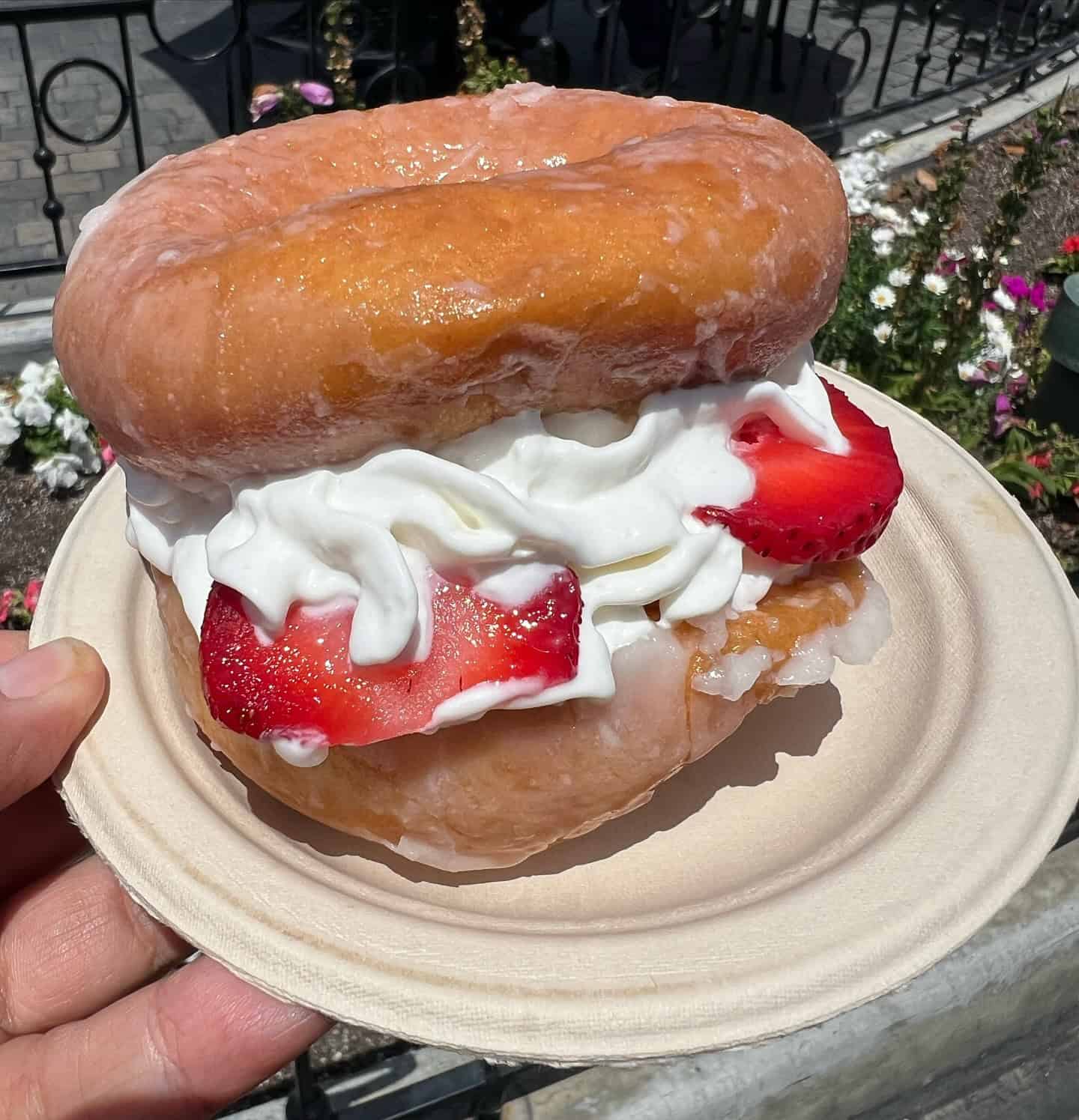 4. Glazed Doughnut Strawberry Shortcake