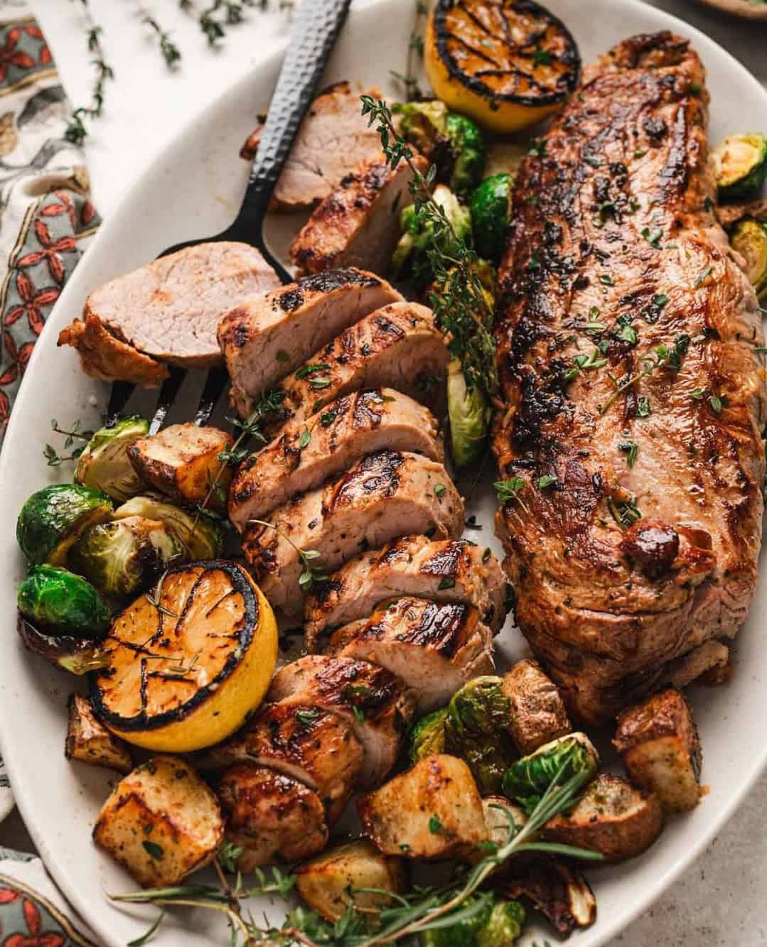 6. Garlic and Herb Marinated Pork Tenderloin