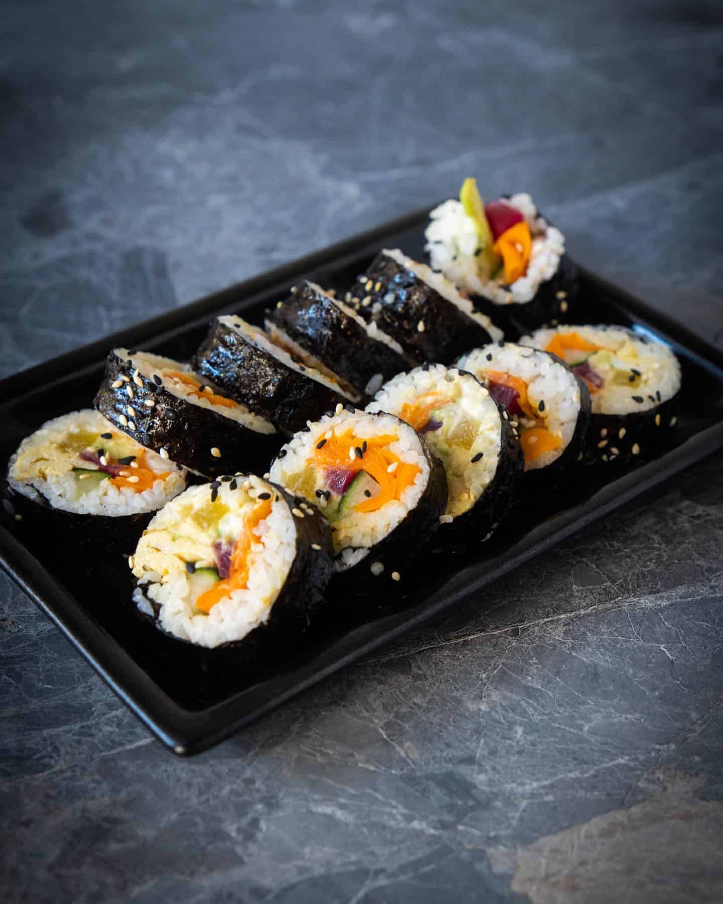 1. Classic Korean Gimbap (Korean Sushi Roll)
