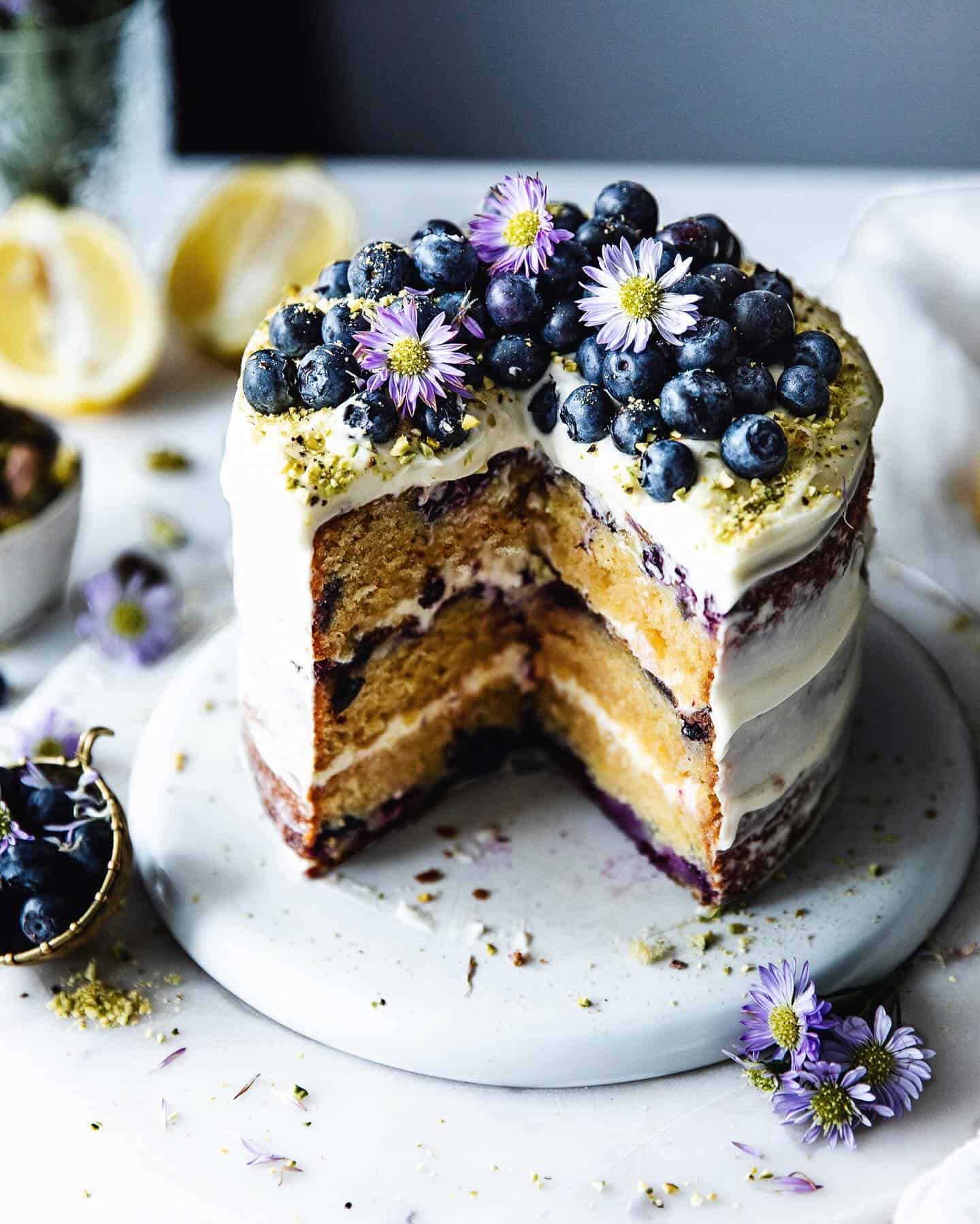 7. Lemon Blueberry Cake