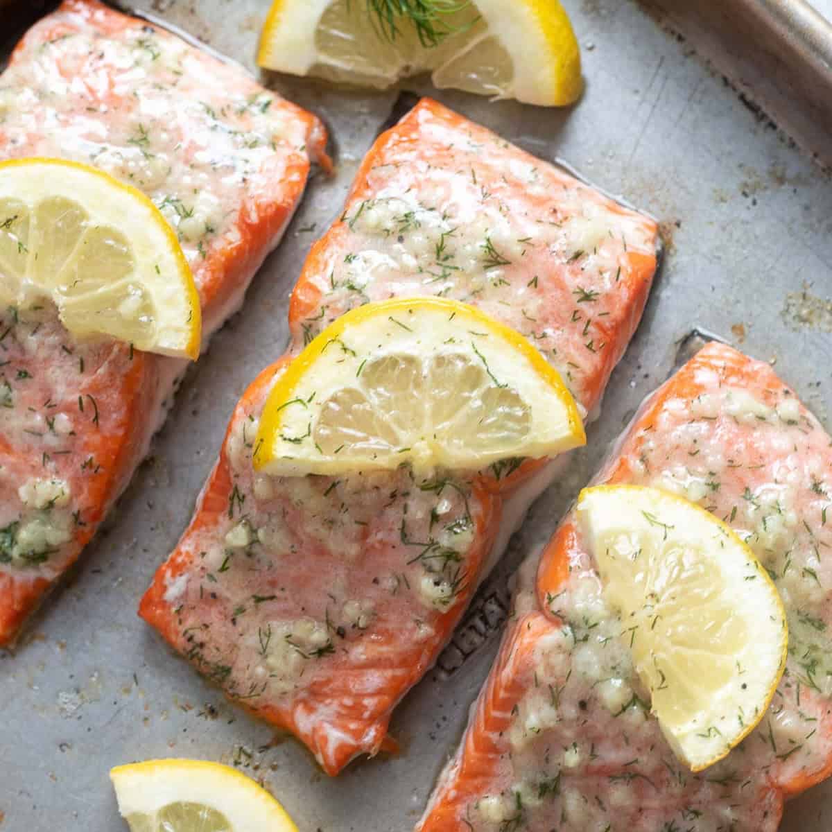 2. Grilled Lemon Garlic Salmon