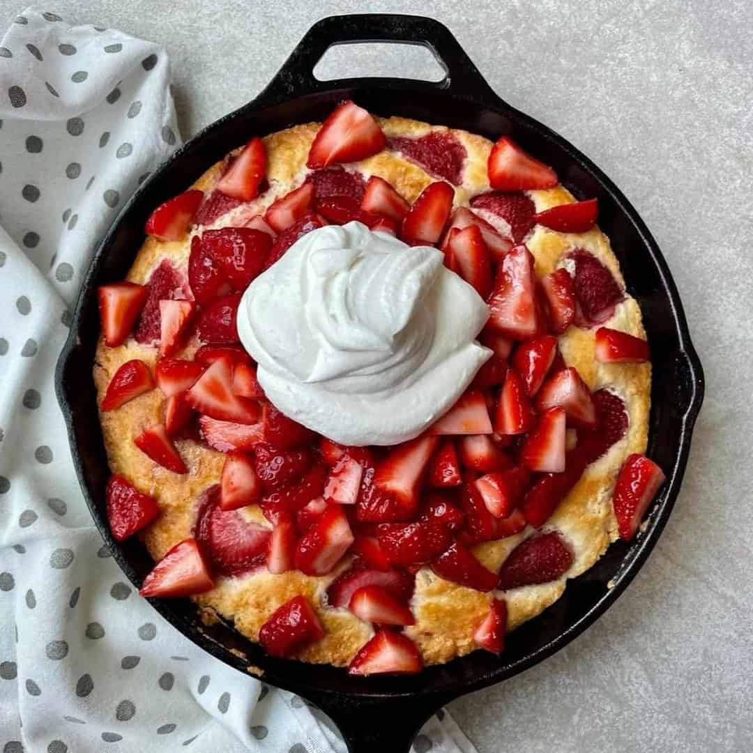5. Skillet Strawberry Shortcake