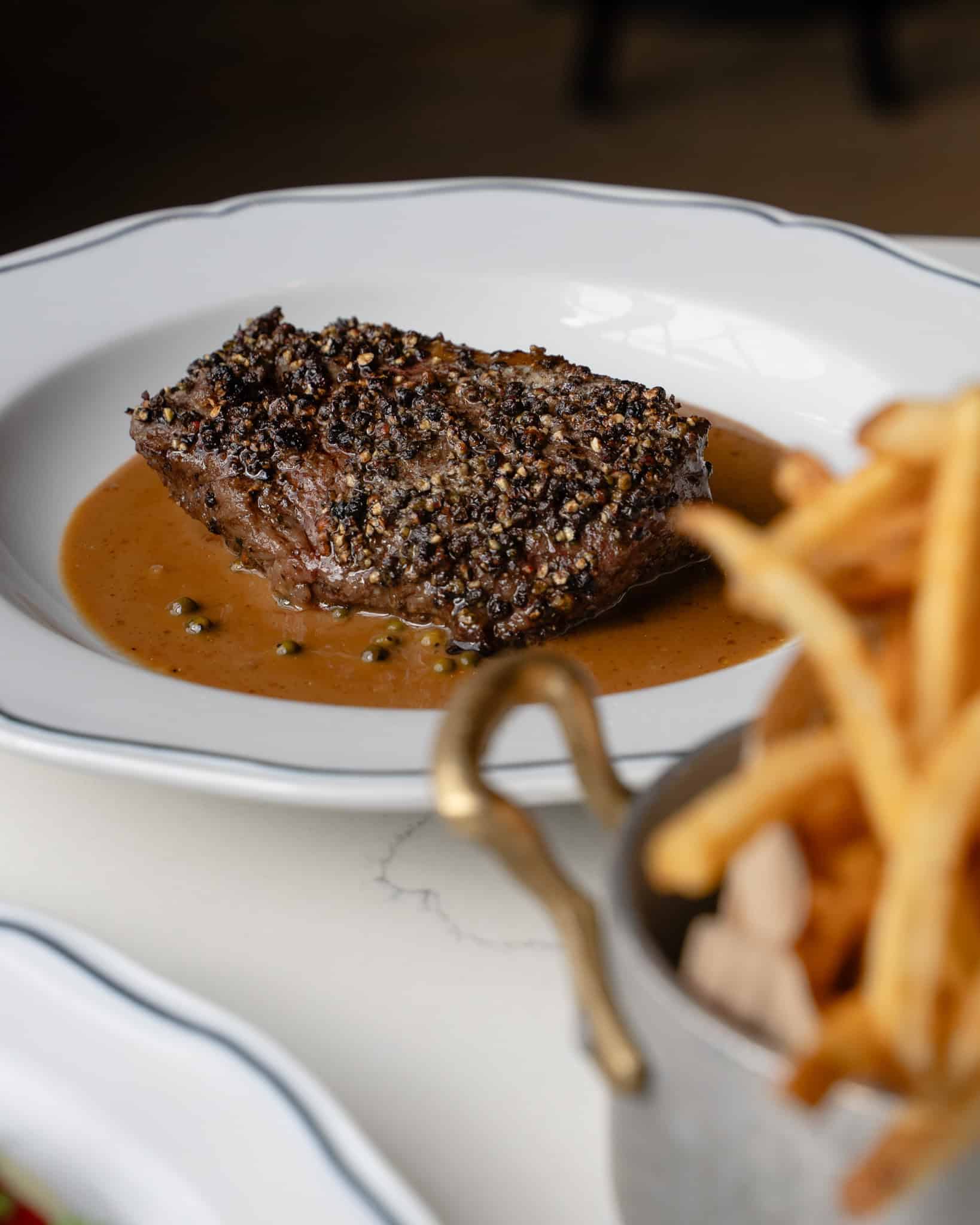 7. Steak au Poivre