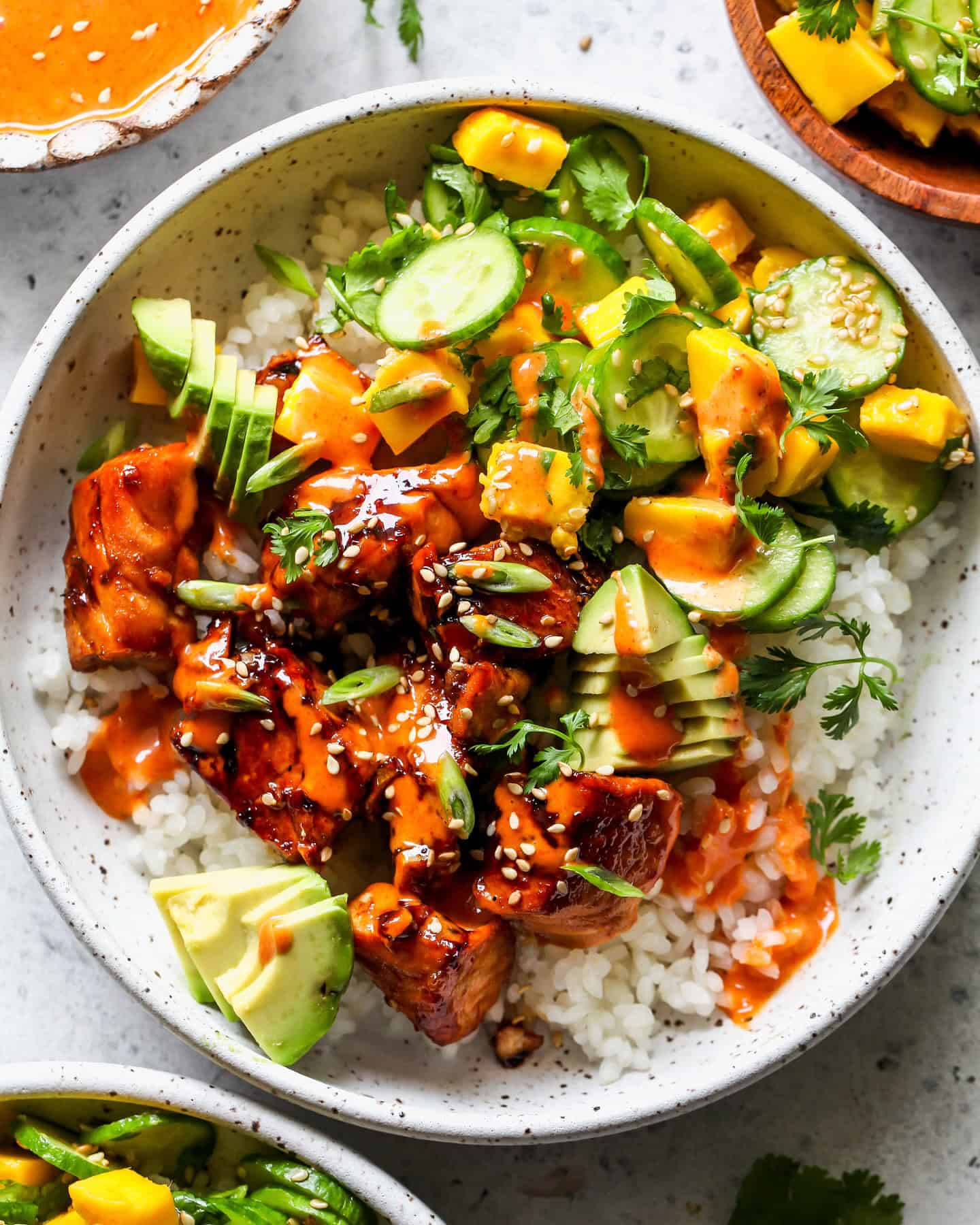 9. Teriyaki Salmon Rice Bowl